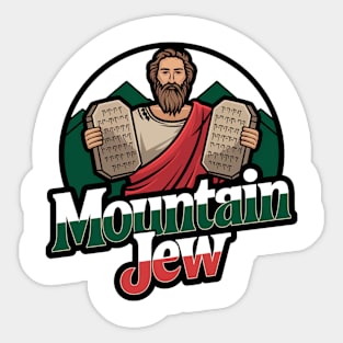 Mountain Jew Moses Retro Sticker